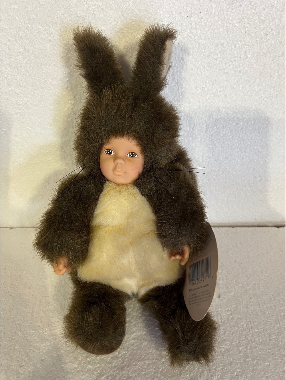 Vintage 1998 Anne Geddes Baby Squirrel Plush Doll 10” #525971 w/ Original Tags